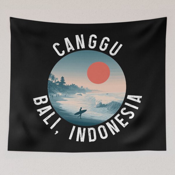 Artikelvorschau, Canggu – Bali, Indonesien (mit weißer Schrift) entworfen und verkauft von VelvetRoom.
