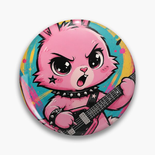Item preview, Punk Rocker Rabbit "Riot Bunny" | Kawaii Alternative Music designed and sold by JulianBurgos94.