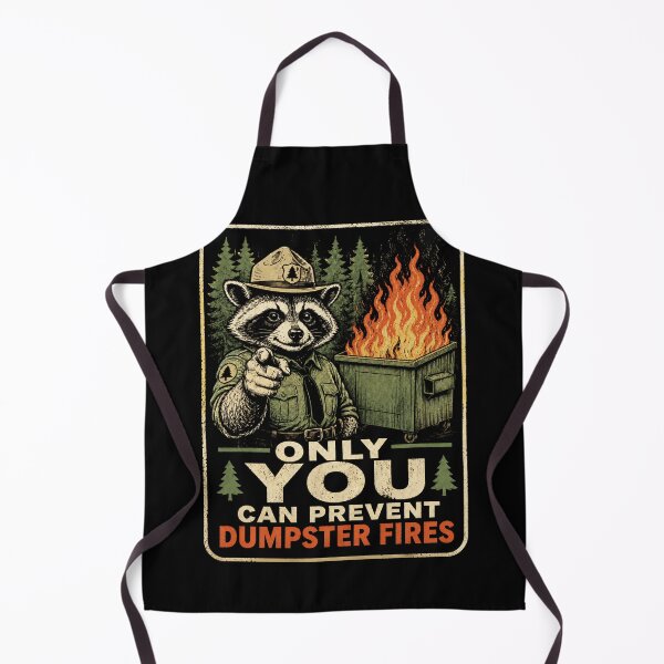 Item preview, Only You Can Prevent Dumpster Fires Ranger Raccoon designed and sold by Victor Shadehorn.