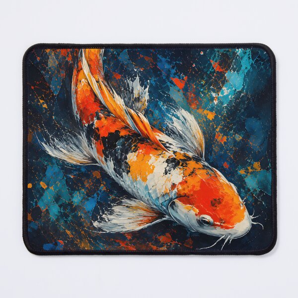 Item preview, Abstract Japanese Koi Fish Art – Colorful Zen Koi Wall Decor for Fish Lovers designed and sold by DimoraGutyz.