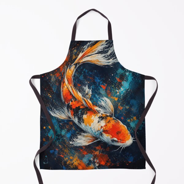 Item preview, Abstract Japanese Koi Fish Art – Colorful Zen Koi Wall Decor for Fish Lovers designed and sold by DimoraGutyz.