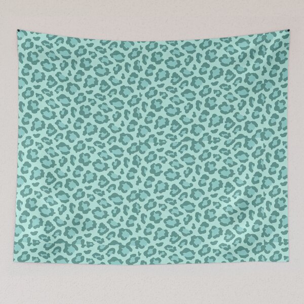 Item preview, teal animal print designed and sold by uniquestuffff.