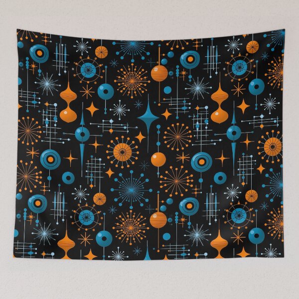 Item preview, Mid Century Modern Atomic Starburst Pattern – Retro Space Age Geometric Design designed and sold by Skolyak.