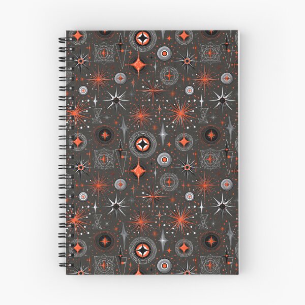 Item preview, Dark Atomic Starburst Pattern – Mid Century Modern Retro Space Age Design designed and sold by Skolyak.