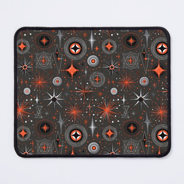 Item preview, Dark Atomic Starburst Pattern – Mid Century Modern Retro Space Age Design designed and sold by Skolyak.