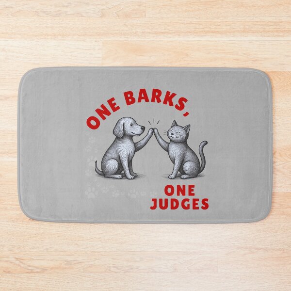 Item preview, One Barks, One Judges T-shirt Design. designed and sold by BoldMarkk.
