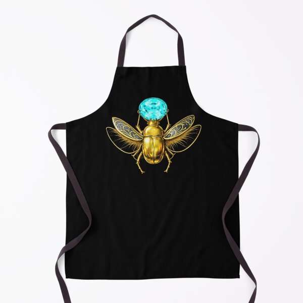 Item preview, Ancient Egyptian Winged Scarab –Golden Khepri Beetle with Golden Wings, Pharaoh Symbol Art designed and sold by TuyaArts.