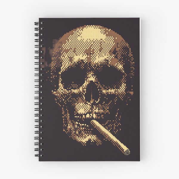 Item preview, Halftone Smoking Skull designed and sold by ClubVacay.