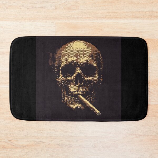Item preview, Halftone Smoking Skull designed and sold by ClubVacay.
