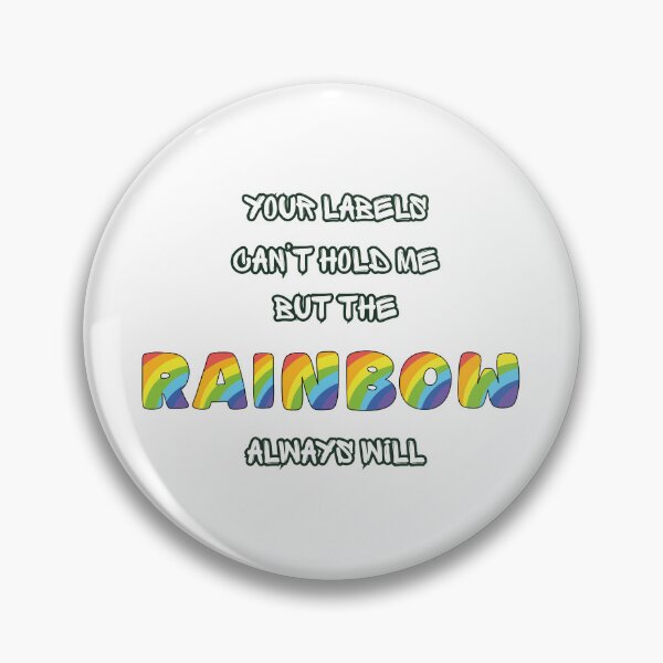 Item preview, Rainbow Labels Can't Hold Me Pride Sticker | Queer Liberation Gift designed and sold by SapphosWeave.
