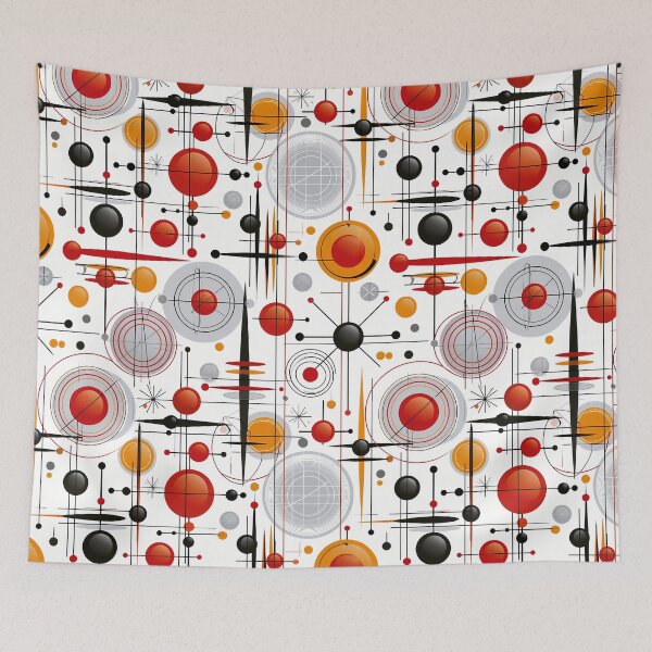 Item preview, Atomic Age Geometric Pattern – Mid Century Modern Space Age Retro Design designed and sold by Skolyak.