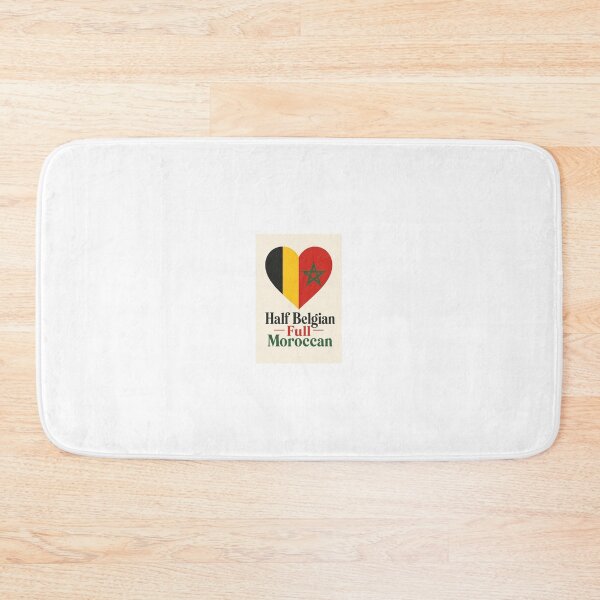 Item preview,  Half Belgian Full Moroccan Morocco Diaspora Pride Flag Football designed and sold by BledThreads.