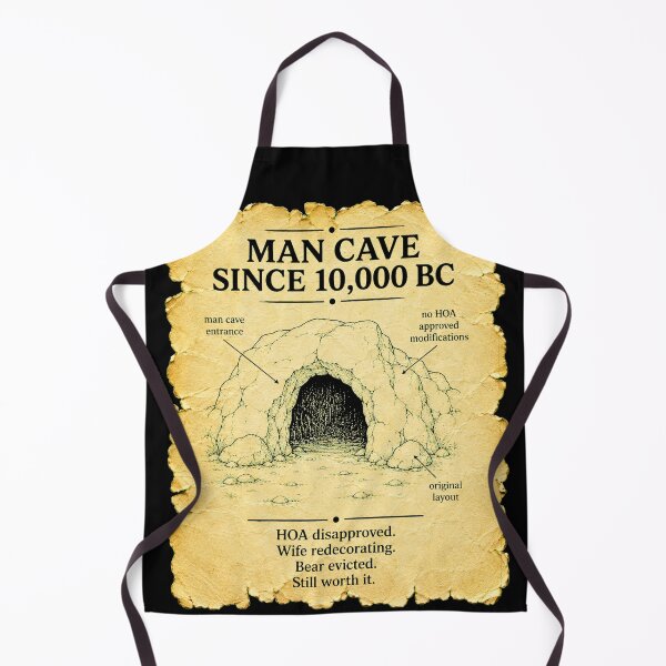 Item preview, Man Cave Since 10000 BC HOA Disapproved Wife Redecorating Bear Evicted Still Worth It Funny Gift designed and sold by Nightarel.