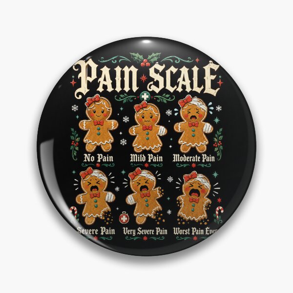 Item preview, Gingerbread Pain Scale Holiday Medical Humor designed and sold by Victor Shadehorn.