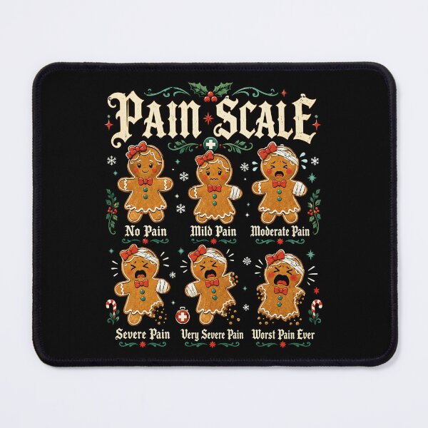 Item preview, Gingerbread Pain Scale Holiday Medical Humor designed and sold by Victor Shadehorn.