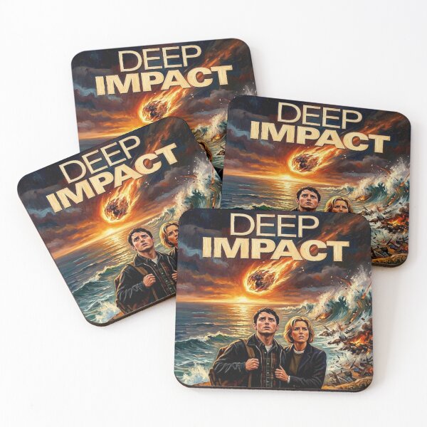 Item preview, Deep Impact Retro Disaster Sci-Fi Apocalypse Tribute Art Movie Poster designed and sold by Art's Diner.