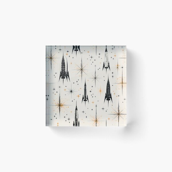 Item preview, Atomic Rocket Pattern – Mid Century Modern Space Age Retro Design designed and sold by Skolyak.