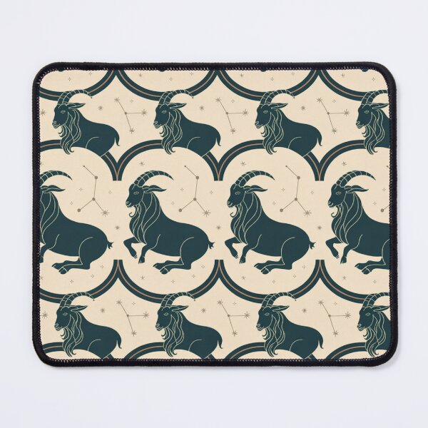 Item preview, Vintage Art Deco Capricorn Celestial Constellation Pattern designed and sold by Midnight Veil Designs.