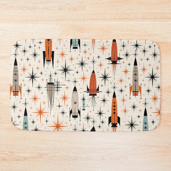 Item preview, Retro Rocket Pattern – Mid Century Modern Atomic Space Age Design designed and sold by Skolyak.