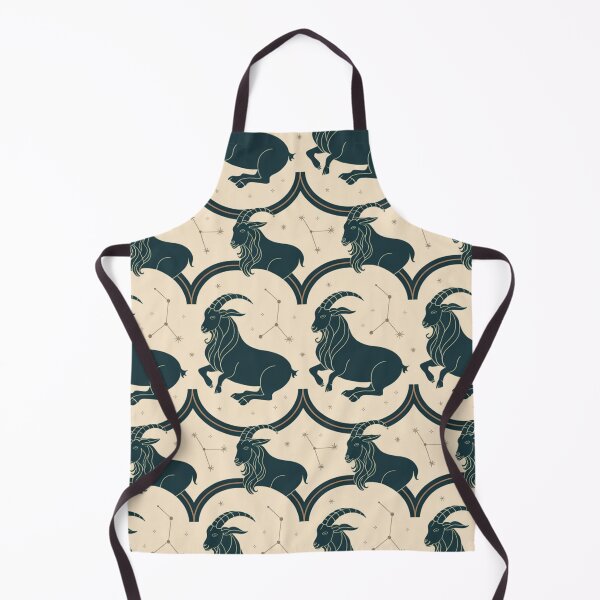 Item preview, Vintage Art Deco Capricorn Celestial Constellation Pattern designed and sold by Midnight Veil Designs.