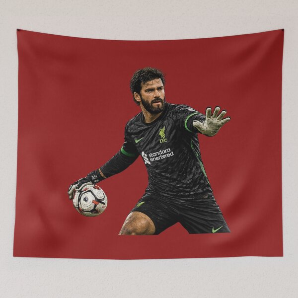 Aperçu de l'œuvre Alisson Becker - Gardien de but du Liverpool FC créée et vendue par Sports Boutique.