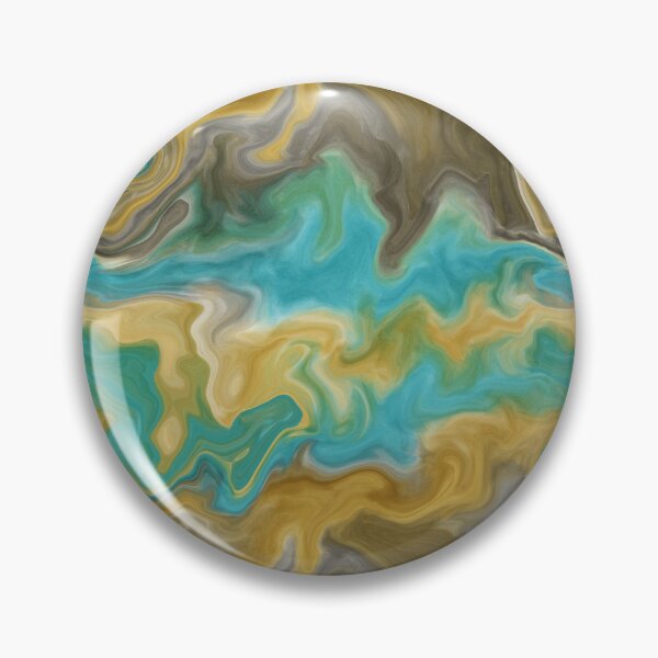 Item preview, Coastal Turquoise & Sand Fluid Art Pattern designed and sold by DesignsbyPheby.