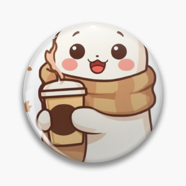 Item preview, Kawaii Cozy Ghost Sticker | Cute Fall Coffee Ghost Gift designed and sold by Stylestickers55.