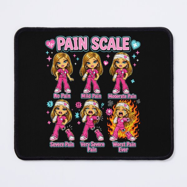 Item preview, Cute Nurse Doll Pain Scale Medical Humor designed and sold by Victor Shadehorn.