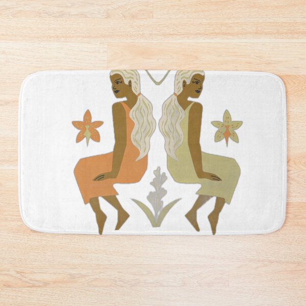 Item preview, Bohemian Twin Goddesses Illustration designed and sold by DailyDoodlesBySumbul.