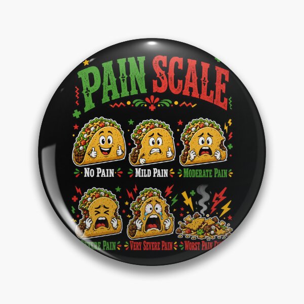 Item preview, Taco Pain Scale Medical Food Humor designed and sold by Victor Shadehorn.