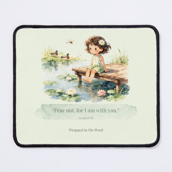 Item preview, Fear Not, for I Am with You – Wrapped in His Word Watercolor Bible Verse designed and sold by BCapybara.