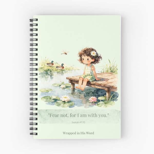 Item preview, Fear Not, for I Am with You – Wrapped in His Word Watercolor Bible Verse designed and sold by BCapybara.