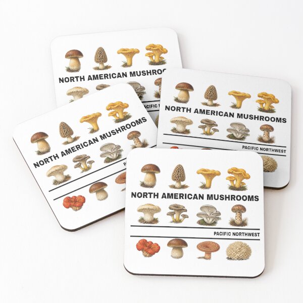 Item preview, North American Mushrooms designed and sold by ItsPretzelDay.