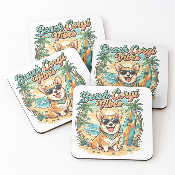 Item preview, Cute Corgi Beach Vibes Shirt, Funny Corgi Sunglasses Summer Tee, Corgi Beach Gift for Dog Lovers and Summer Fans designed and sold by Wearable Canvas...