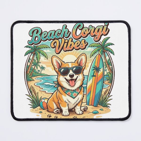Item preview, Cute Corgi Beach Vibes Shirt, Funny Corgi Sunglasses Summer Tee, Corgi Beach Gift for Dog Lovers and Summer Fans designed and sold by Wearable Canvas...