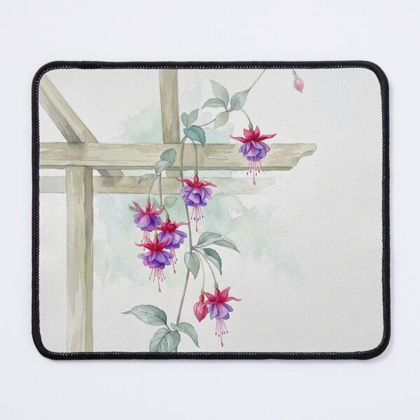 Item preview, Fuchsia 'Dark Eyes' in Wabi-Sabi Watercolor #2 designed and sold by Helios Be. Lavsh.