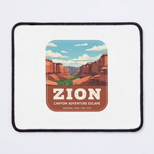 Item preview, Zion Canyon Adventure Escape National Park Est. 1919 Travel Souvenir Outdoor Hiking designed and sold by Simsimah26Parks.