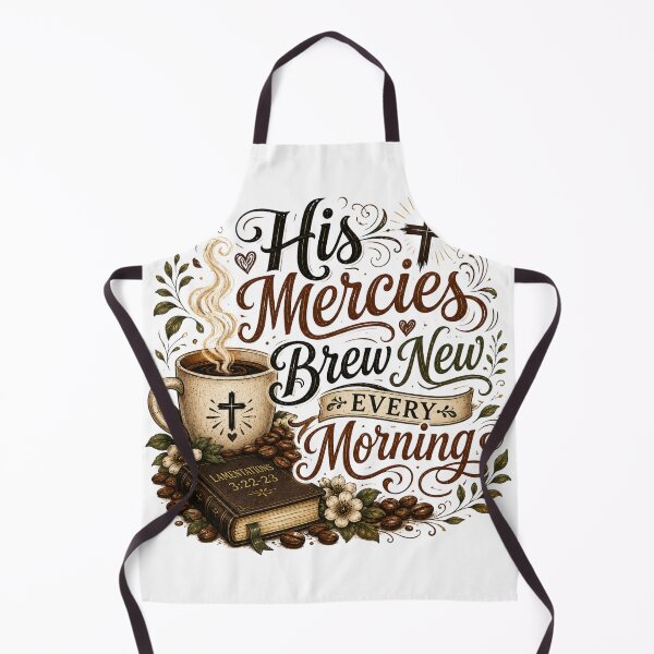 Item preview, His Mercies Brew New Every Morning | Christian Coffee Design designed and sold by ButterflyHolly Resource.