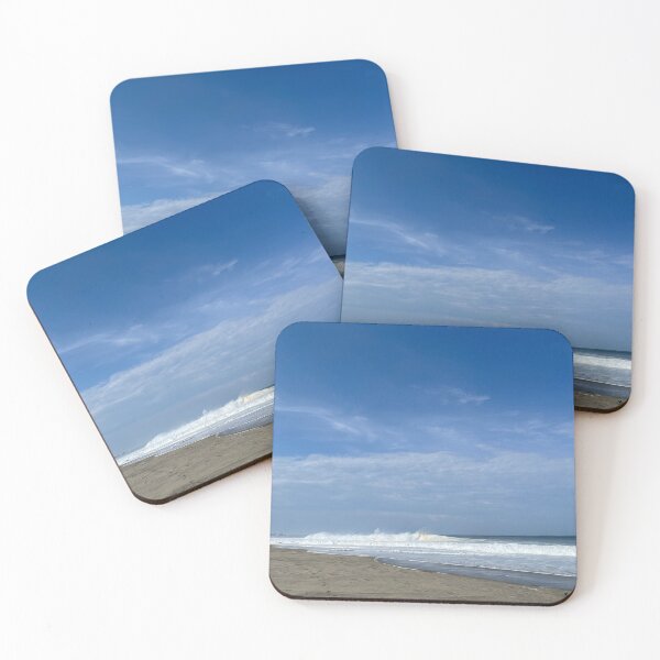 Item preview, Endless sandy beach with ocean waves designed and sold by Art of Momenz.