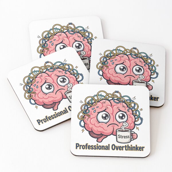 Item preview, funny inappropriate Professional Overthinker Funny Sticker designed and sold by Uglyandcute.