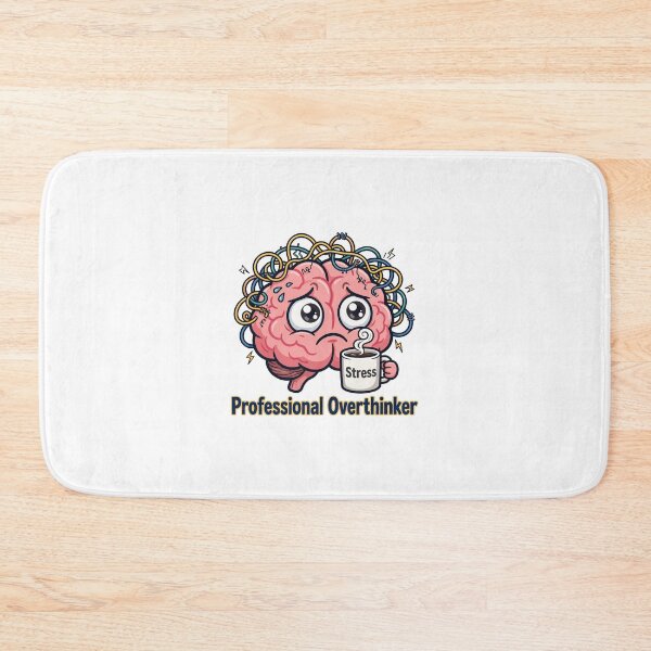Item preview, funny inappropriate Professional Overthinker Funny Sticker designed and sold by Uglyandcute.