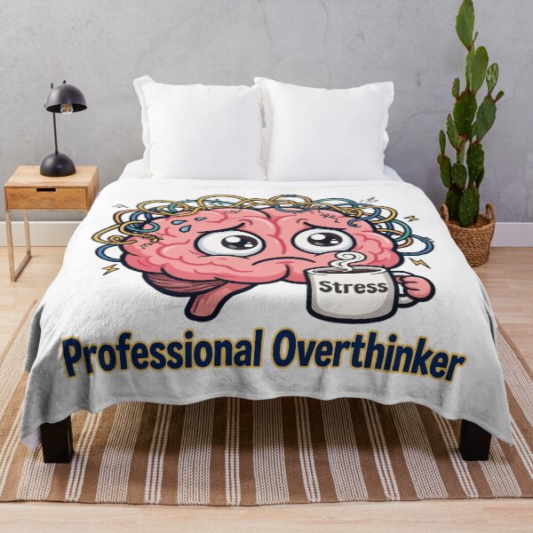 Item preview, funny inappropriate Professional Overthinker Funny Sticker designed and sold by Uglyandcute.