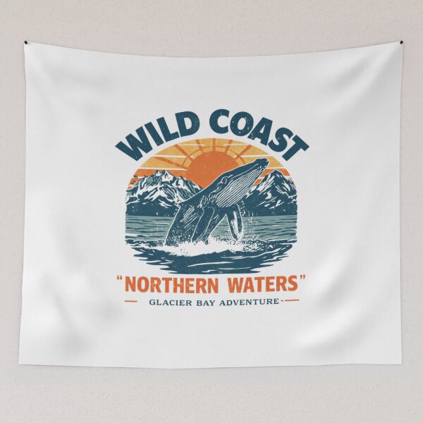 Item preview, Wild Coast Northern Waters Glacier Bay Adventure Whale Ocean Wildlife Travel designed and sold by Simsimah26Parks.