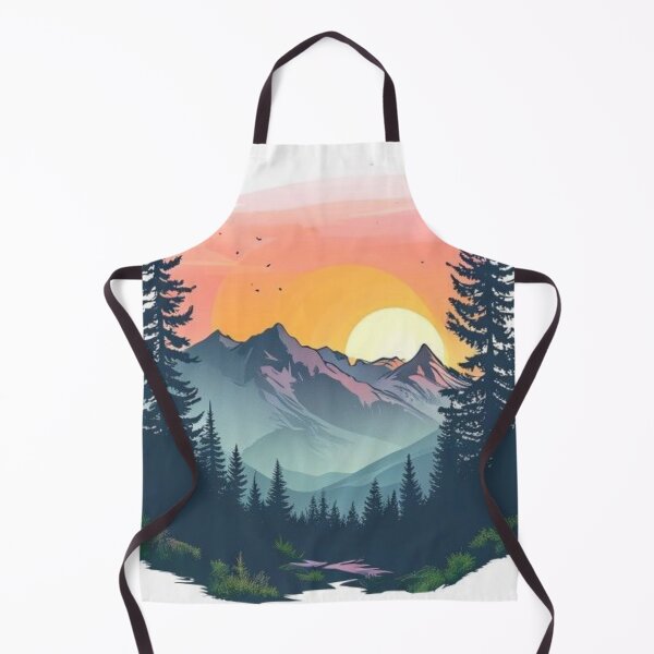 Item preview, Mountain Sunset Nature Forest Hiking Lover designed and sold by BytePrintsCo.