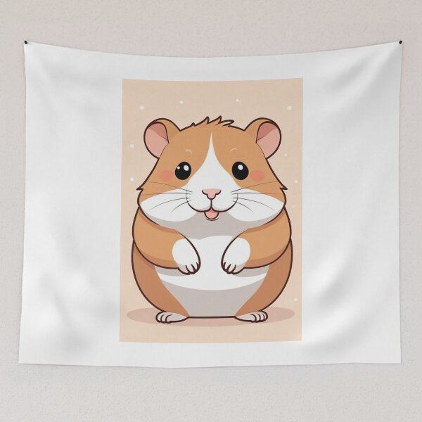 Item preview, Art - Cute Hamster, Kawaii style Digital Illustration designed and sold by AnimeShin.