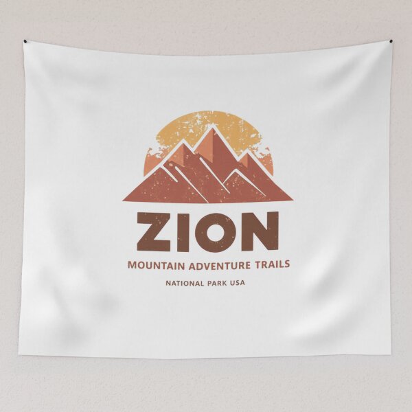 Item preview, Zion Mountain Adventure Trails National Park USA Hiker Explorer designed and sold by Simsimah26Parks.