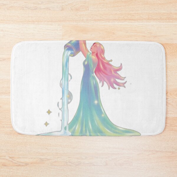 Item preview, Ethereal Aquarius Zodiac Goddess Illustration designed and sold by DailyDoodlesBySumbul.