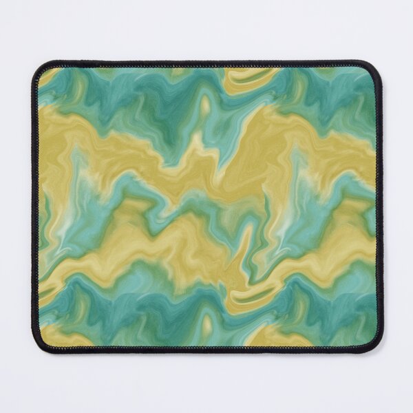 Item preview, Teal and yellow abstract marble pattern designed and sold by DesignsbyPheby.