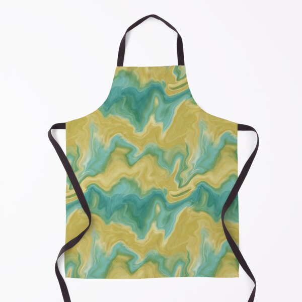 Item preview, Teal and yellow abstract marble pattern designed and sold by DesignsbyPheby.