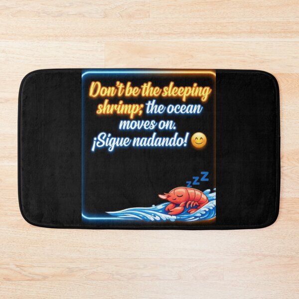 Item preview, Copy of Sleeping Shrimp Gets Carried Away Funny Proverb Design designed and sold by ViralStickShop.